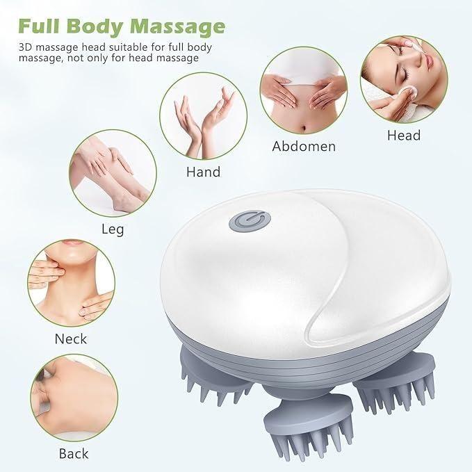 Electric Pet Massager | Silicone Cat & Dog Grooming Brush | Vibration Massage | BhushanBazar