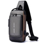BHUSHANBAZAR Sling Bag with USB Charging Port | Waterproof Crossbody Bag for Men & Women | Travel, College & Daily Use
