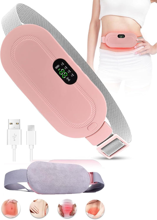 Period Cramp Relief Massager | Heating Pad for Back & Belly Pain | 3 Heat Levels | BhushanBazar