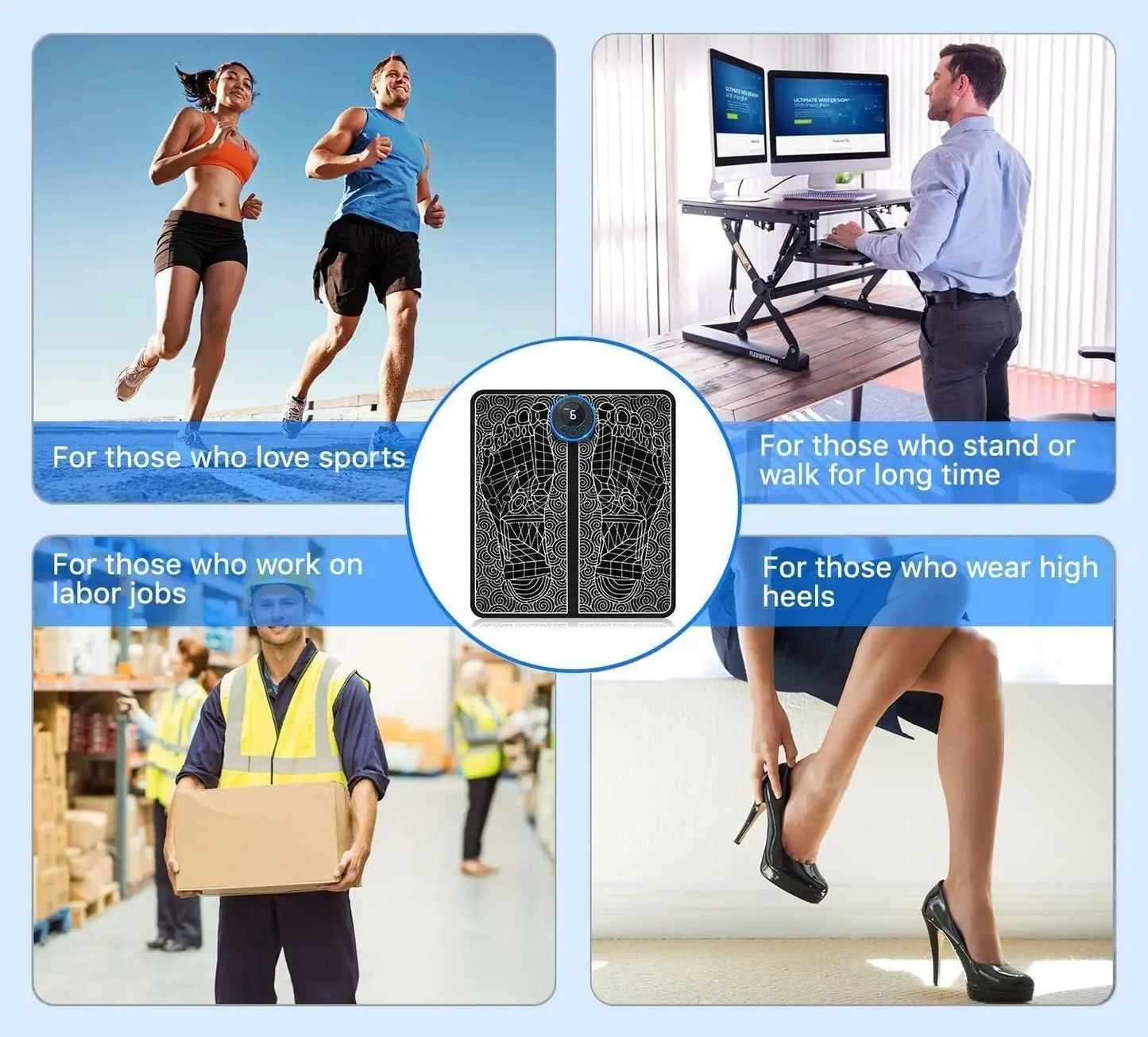 Wireless Electric EMS Foot Massager | Pain Relief & Relaxation | Rechargeable | BhushanBazar