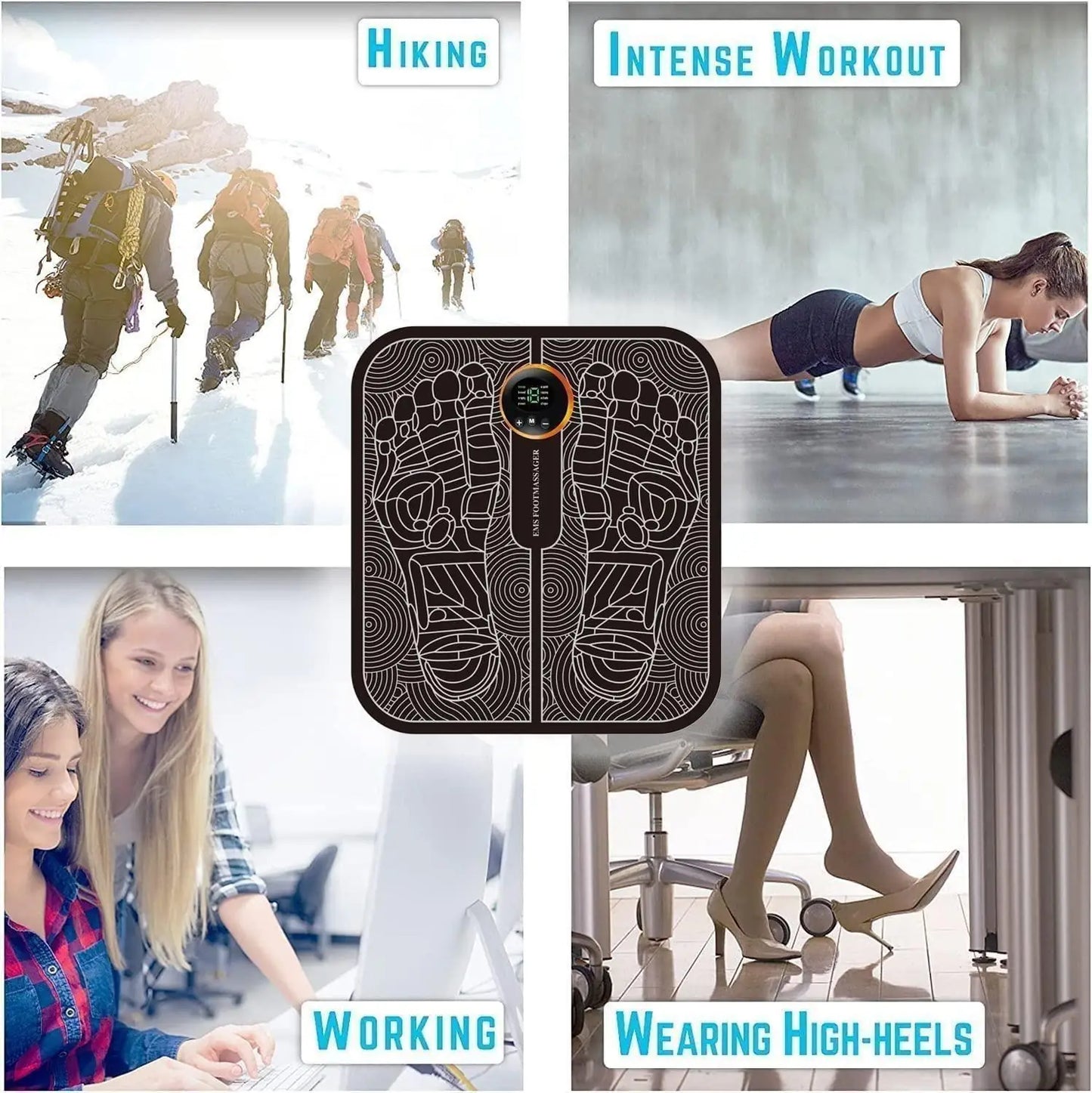 Wireless Electric EMS Foot Massager | Pain Relief & Relaxation | Rechargeable | BhushanBazar