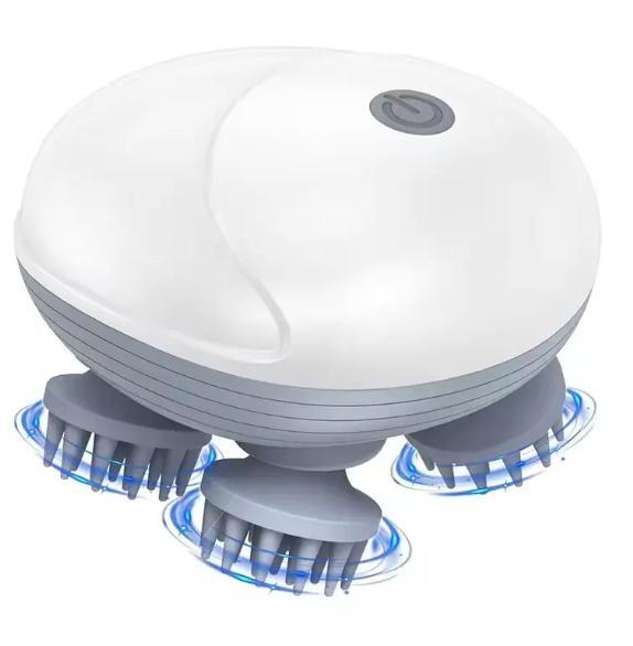 Electric Pet Massager | Silicone Cat & Dog Grooming Brush | Vibration Massage | BhushanBazar
