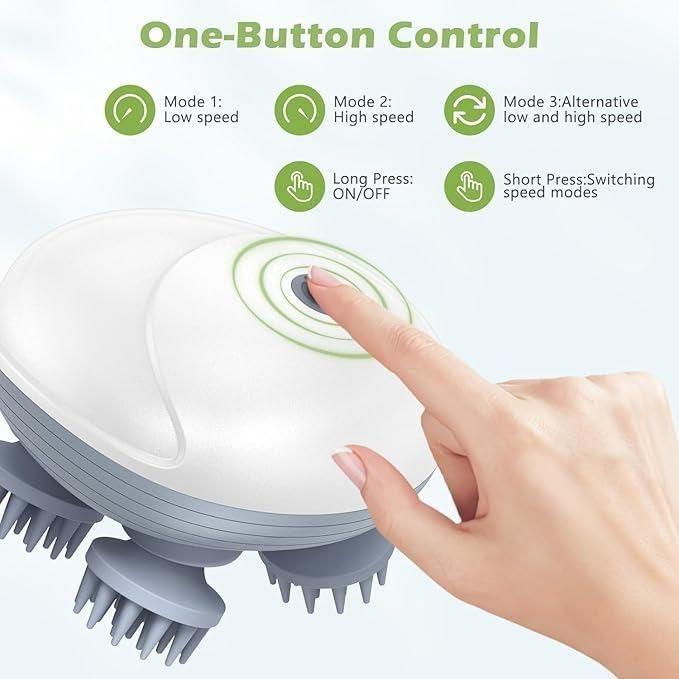Electric Pet Massager | Silicone Cat & Dog Grooming Brush | Vibration Massage | BhushanBazar