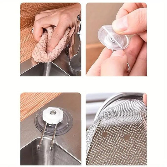 BhushanBazar Stainless Steel Sink Corner Strainer – Triangle Drainer Basket | Multicolor