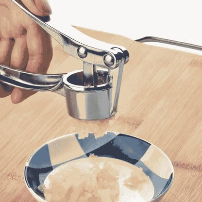 Manual Aluminum Garlic Crusher & Ginger Mincer | Heavy Duty Press | Kitchen Tool | BhushanBazar
