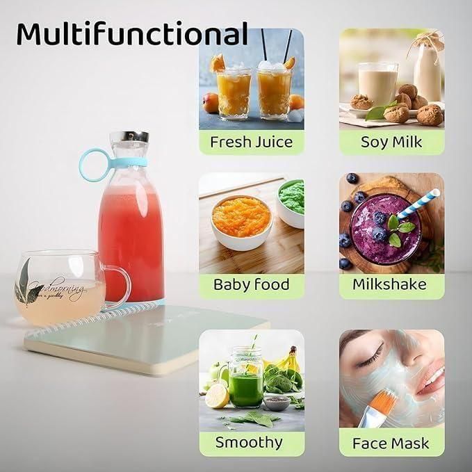 Travel Portable Mini Juice Blender | USB Rechargeable | BPA Free | Fresh Juice Anywhere