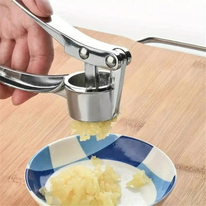 Manual Aluminum Garlic Crusher & Ginger Mincer | Heavy Duty Press | Kitchen Tool | BhushanBazar