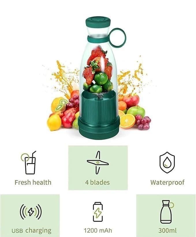 Travel Portable Mini Juice Blender | USB Rechargeable | BPA Free | Fresh Juice Anywhere