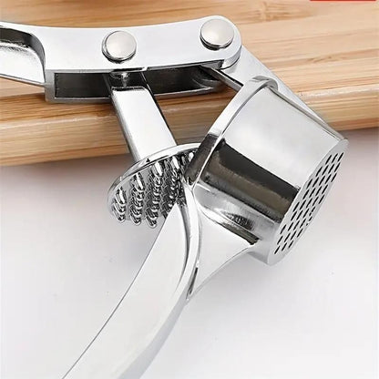 Manual Aluminum Garlic Crusher & Ginger Mincer | Heavy Duty Press | Kitchen Tool | BhushanBazar