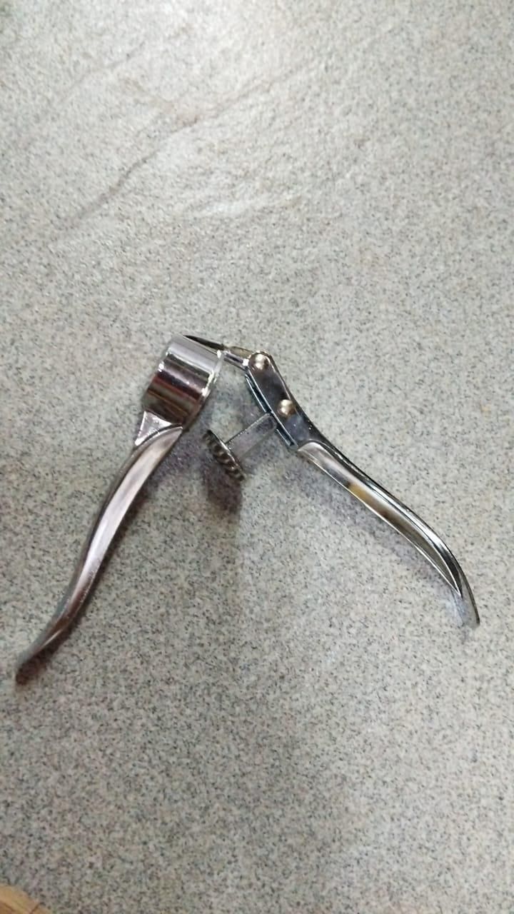 Manual Aluminum Garlic Crusher & Ginger Mincer | Heavy Duty Press | Kitchen Tool | BhushanBazar