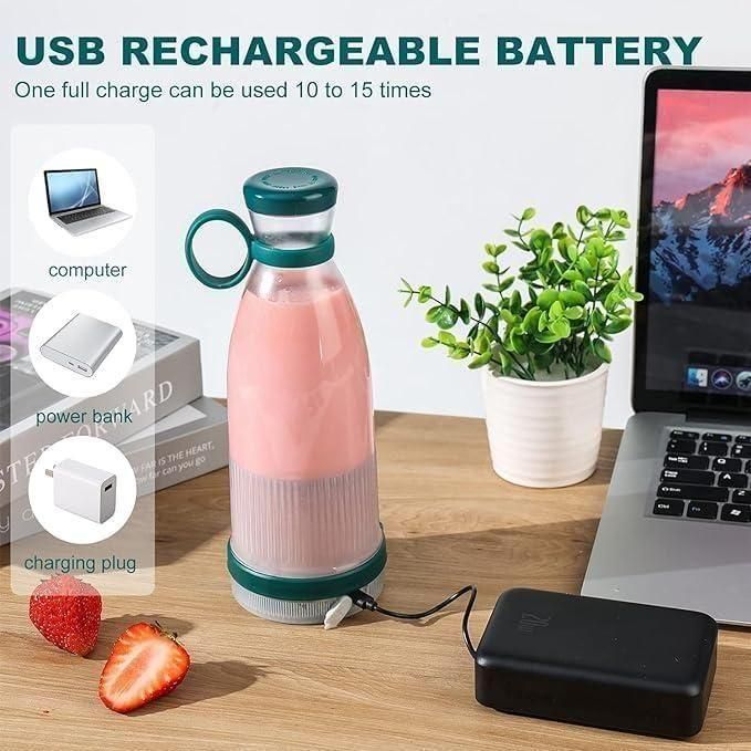 Travel Portable Mini Juice Blender | USB Rechargeable | BPA Free | Fresh Juice Anywhere