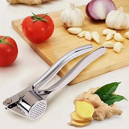 Manual Aluminum Garlic Crusher & Ginger Mincer | Heavy Duty Press | Kitchen Tool | BhushanBazar