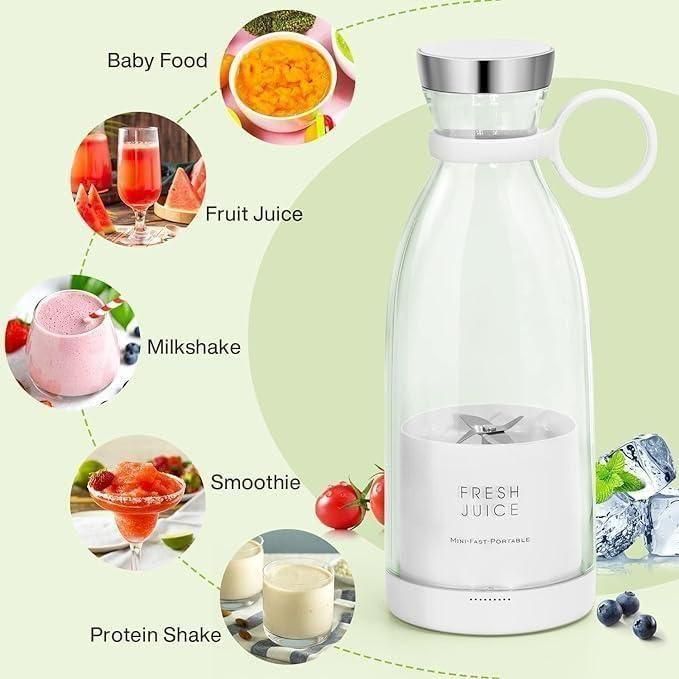 Travel Portable Mini Juice Blender | USB Rechargeable | BPA Free | Fresh Juice Anywhere