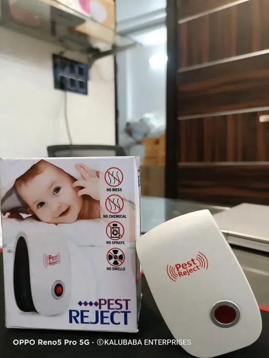 Electric Ultrasonic Pest Repeller | Mosquito & Cockroach Repellent | Home Use | BhushanBazar