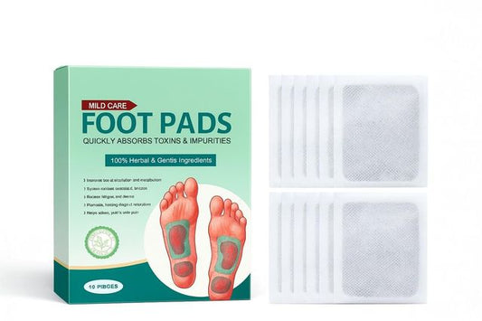 Natural Ginger Bamboo Vinegar Detox Foot Pads | Pack of 10 | Wormwood Herbal Extract | BhushanBazar