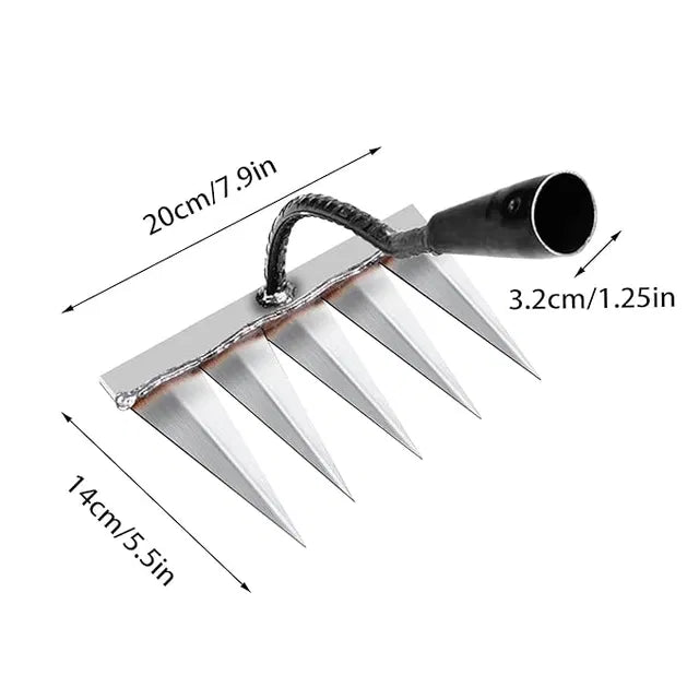 Carbon Steel Teeth Garden Weeding Tool – Hand Cultivator | Soil Aerator