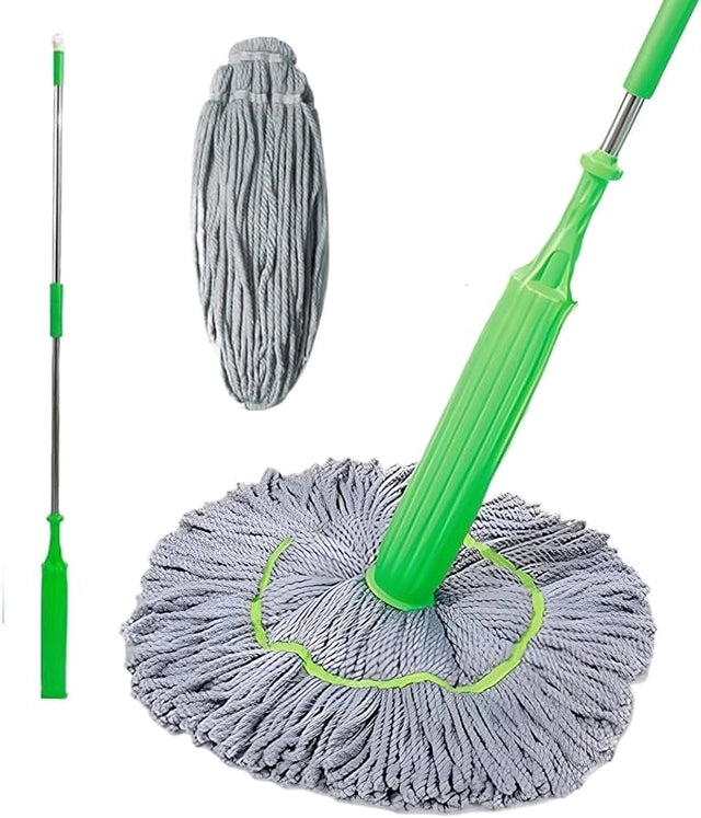 360 Rotatable Self-Wringing Floor Mop – 2 in 1 Wet & Dry Cleaning Mop