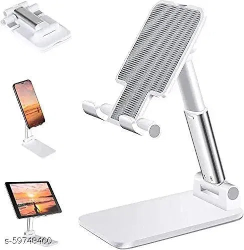 Adjustable Mobile Phone Stand – Foldable Height & Angle | Table Holder