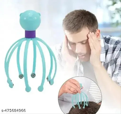 Head Scalp Massager | Steel Ball Claw Design | Stress Relief & Blood Circulation | BhushanBazar