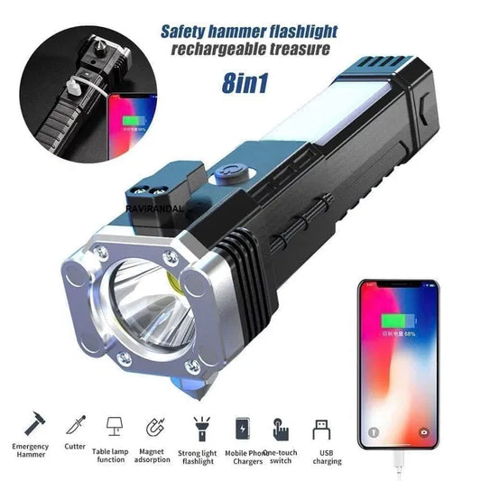 BHUSHANBAZAR HID Torch | High-Intensity Powerful Flashlight | Emergency & Outdoor Light