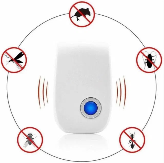 Electric Ultrasonic Pest Repeller | Mosquito & Cockroach Repellent | Home Use | BhushanBazar