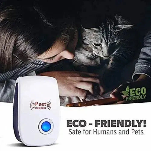 Electric Ultrasonic Pest Repeller | Mosquito & Cockroach Repellent | Home Use | BhushanBazar
