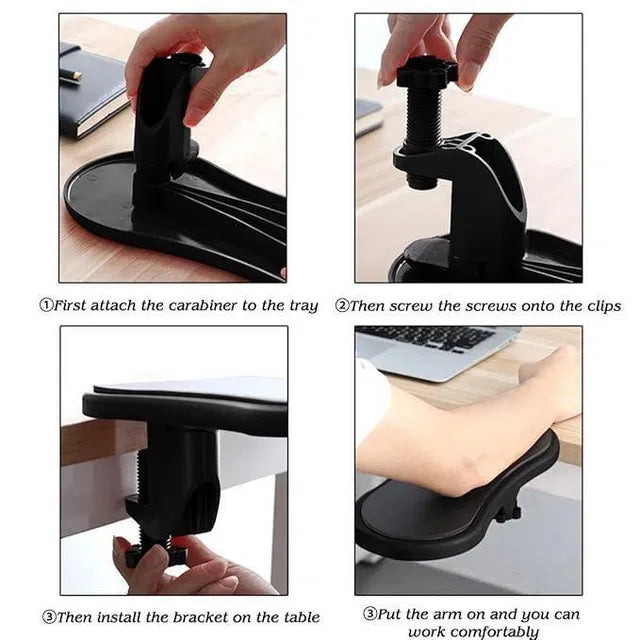 Ergonomic Desk Arm & Wrist Rest Pad | Keyboard Mouse Support | Office Use | BhushanBazar