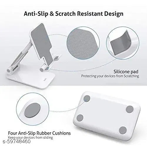 Adjustable Mobile Phone Stand – Foldable Height & Angle | Table Holder