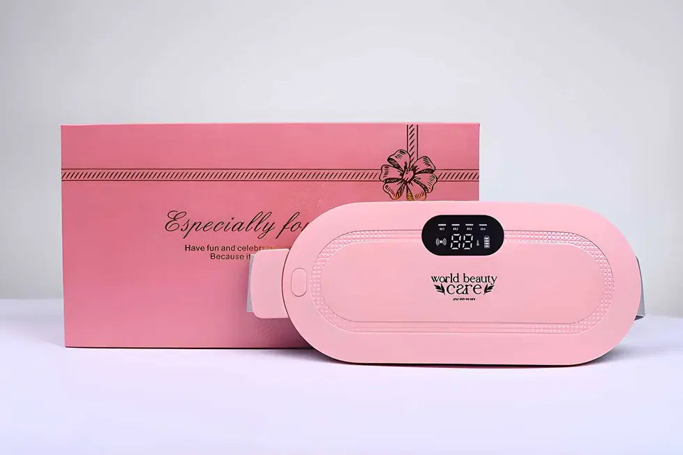 Portable Cordless Menstrual Heating Pad | 3 Heat Levels | 4 Massage Modes | Period Pain Relief | BhushanBazar