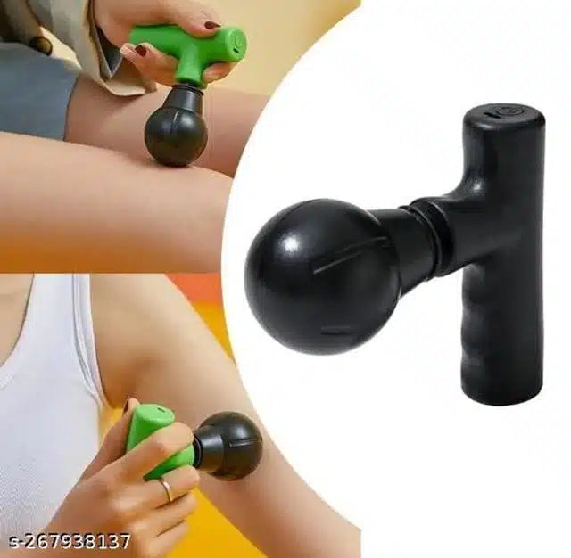 Electric Handheld Body Massager | ABS Plastic | Multiple Attachments | Full Body Pain Relief | BhushanBazar