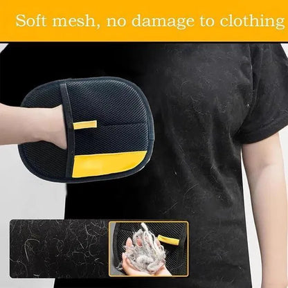 Pet Hair Removal Grooming Gloves – Silicone Brush for Dogs & Cats | Deshedding Mitt