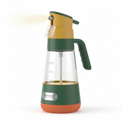 BHUSHANBAZAR Oil Dispenser Mist Spray Bottle 500ml Multicolor - Front View