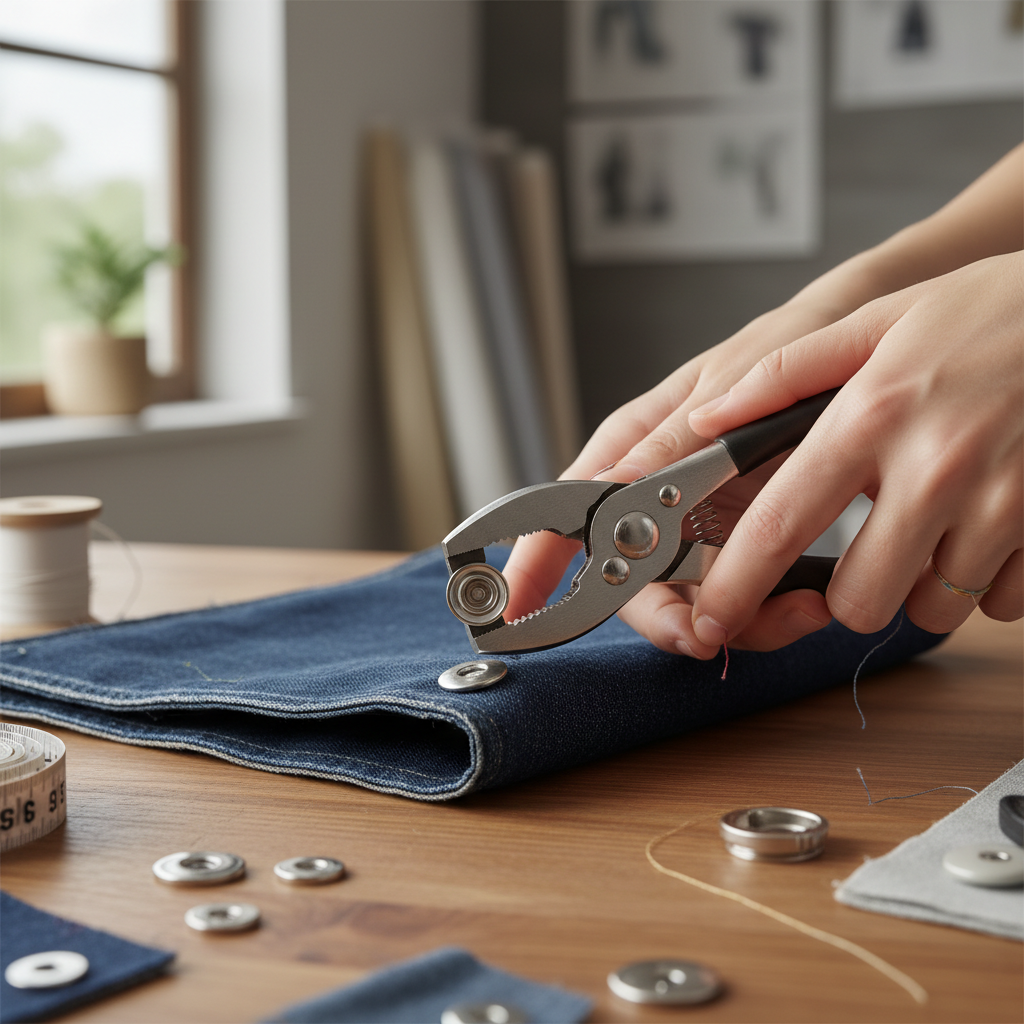 Installing Snap Button on Fabric