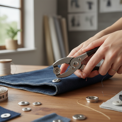 Installing Snap Button on Fabric