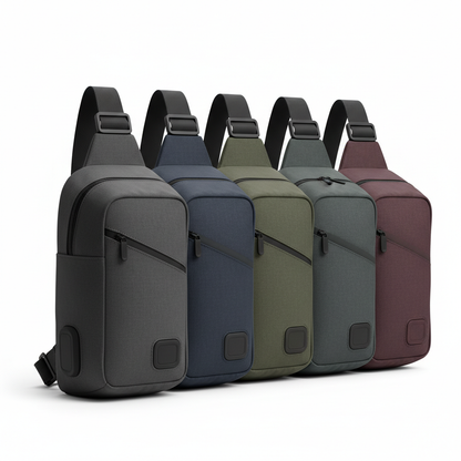 BHUSHANBAZAR Sling Bag with USB Charging Port - Front View