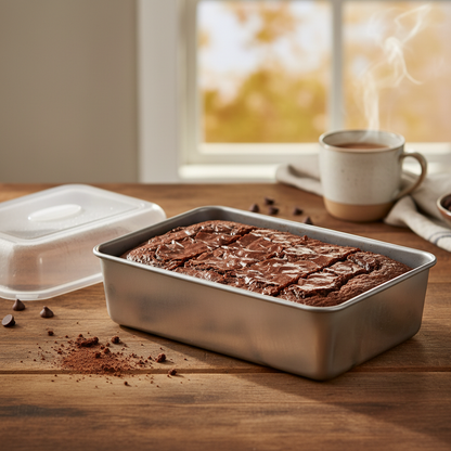 Baking Tray with Brownies