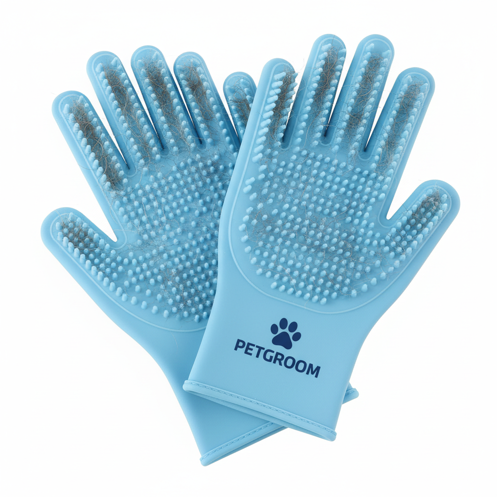 Pet Hair Removal Grooming Gloves