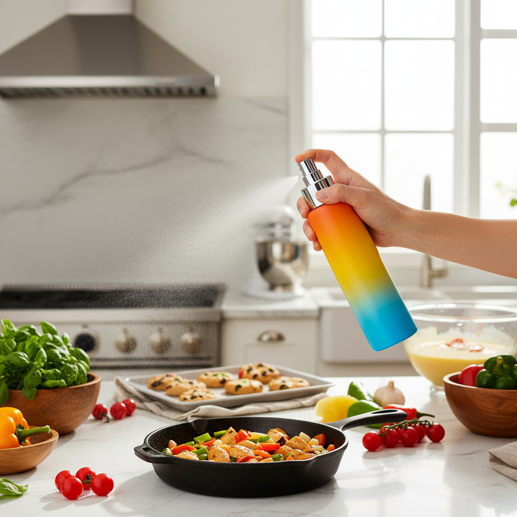 BHUSHANBAZAR Oil Mist Spray Bottle in Kitchen Lifestyle