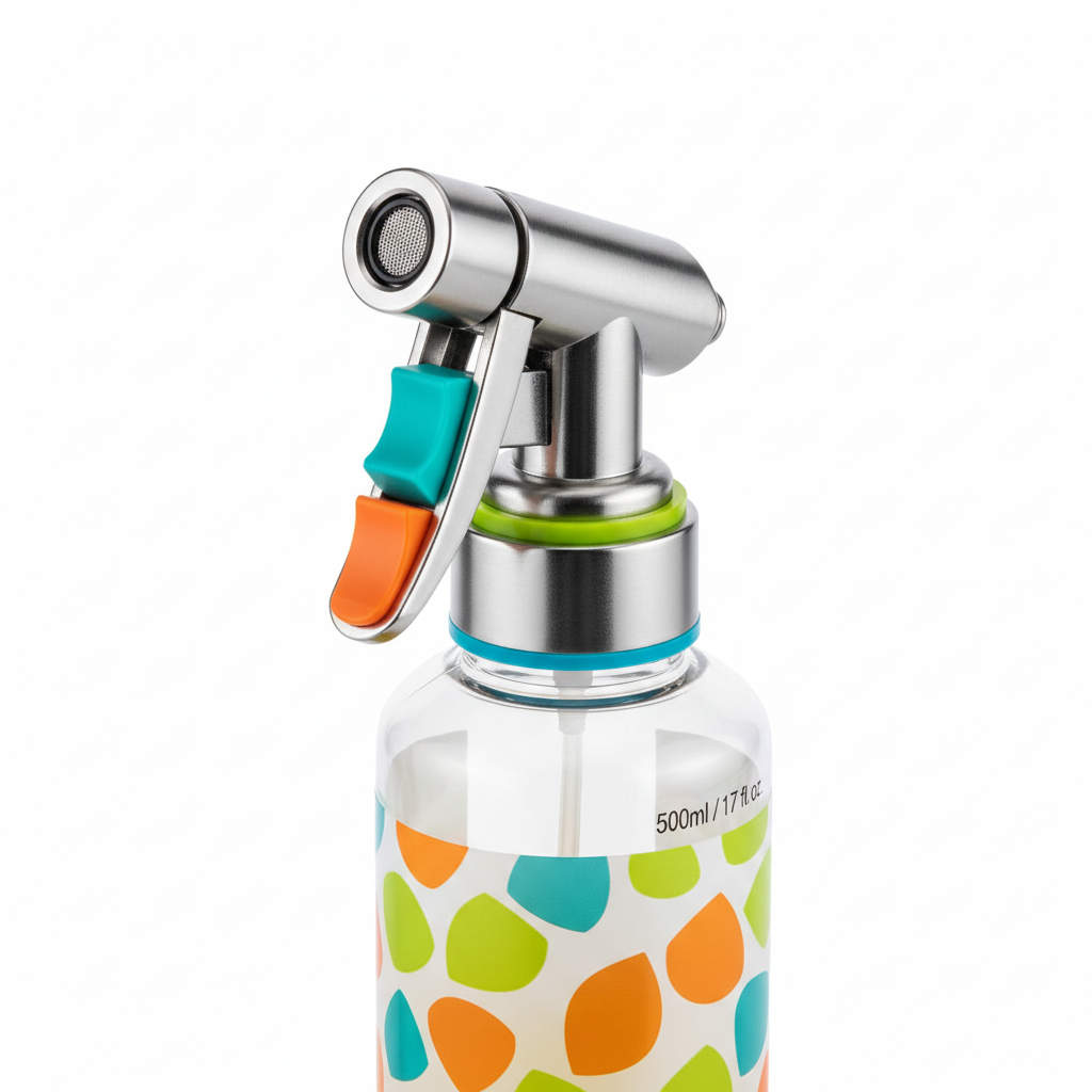 BHUSHANBAZAR Oil Spray Bottle Nozzle Close-up Detail