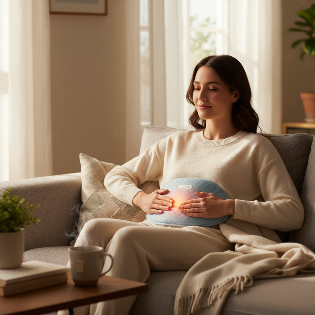 Period Massager Belly Wear Lifestyle