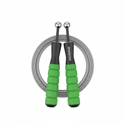 BHUSHANBAZAR Premium Speed Skipping Rope Black Green - Front View