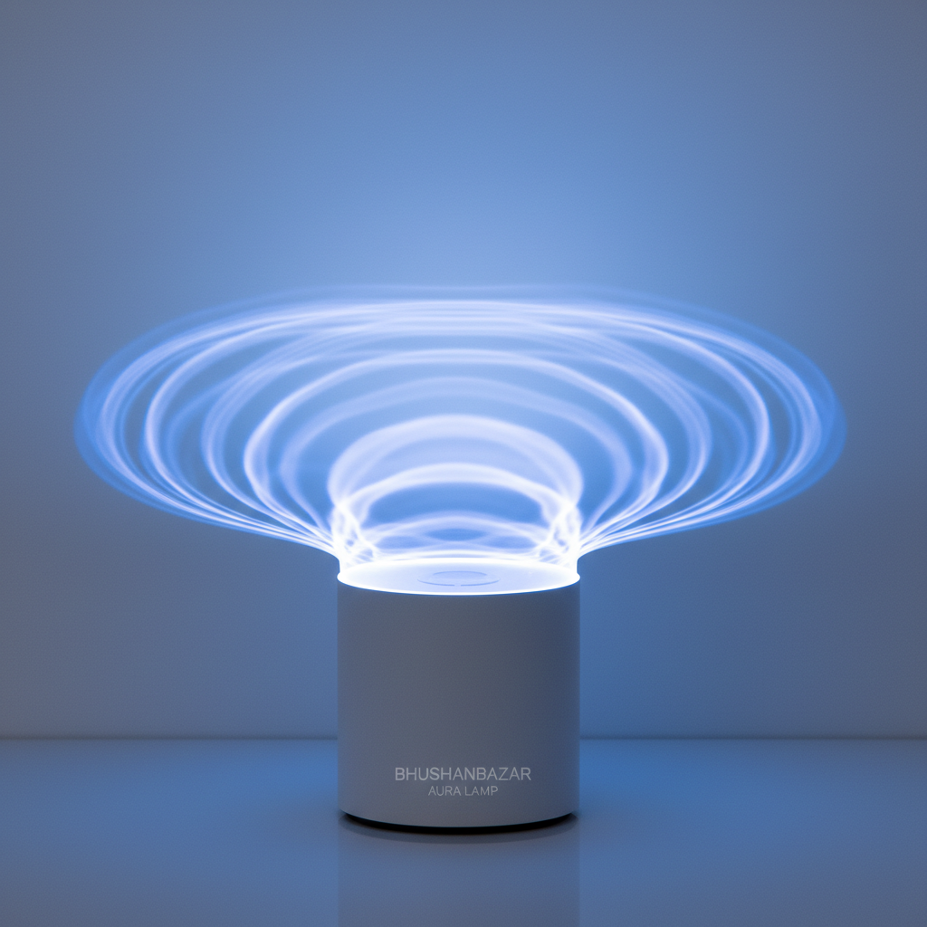 Aura Lamp White Background
