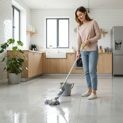Wet Floor Cleaning with 360 Mop