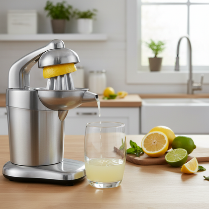 Hand Juicer Squeezing Lemon