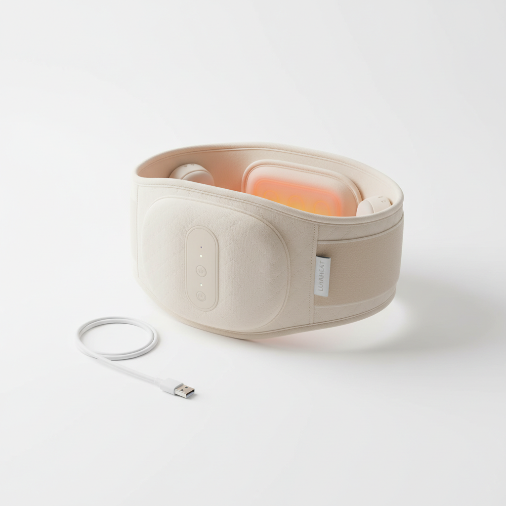 Period Cramp Relief Massager White Background