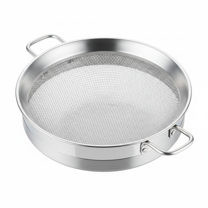 Steel Strainer Mesh Detail Close-up