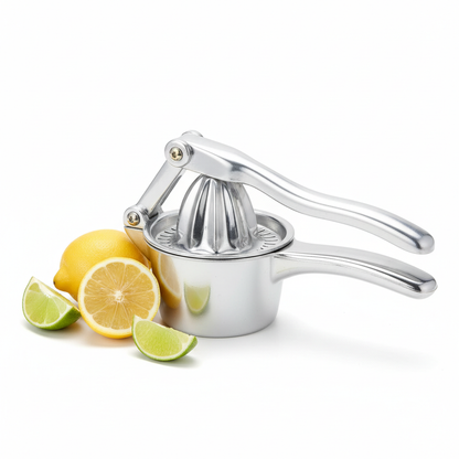Aluminum Hand Juicer White Background