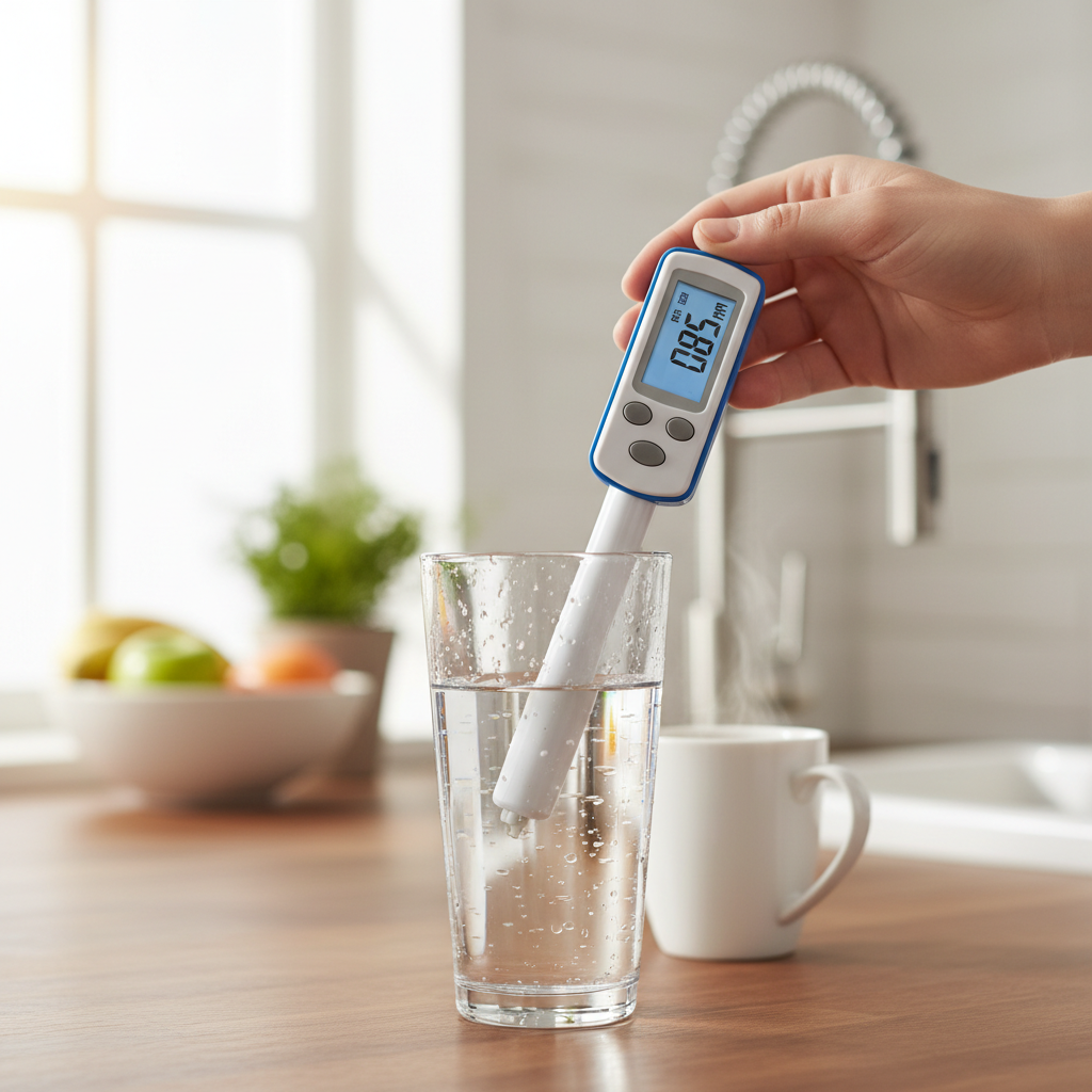 Testing Drinking Water with TDS Meter