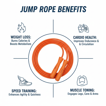 Skipping Rope Benefits Infographic