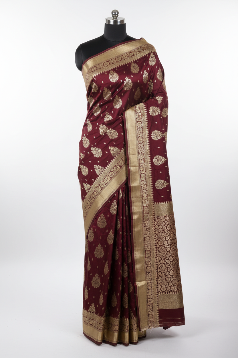 Banarasi Silk Saree Draped